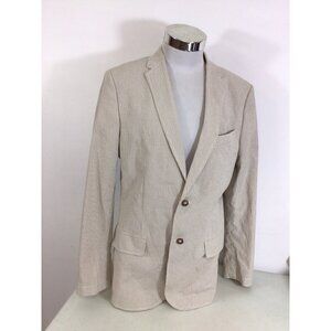 IZOD Jacket Plaid Blazer Preppy Mens Medium New
